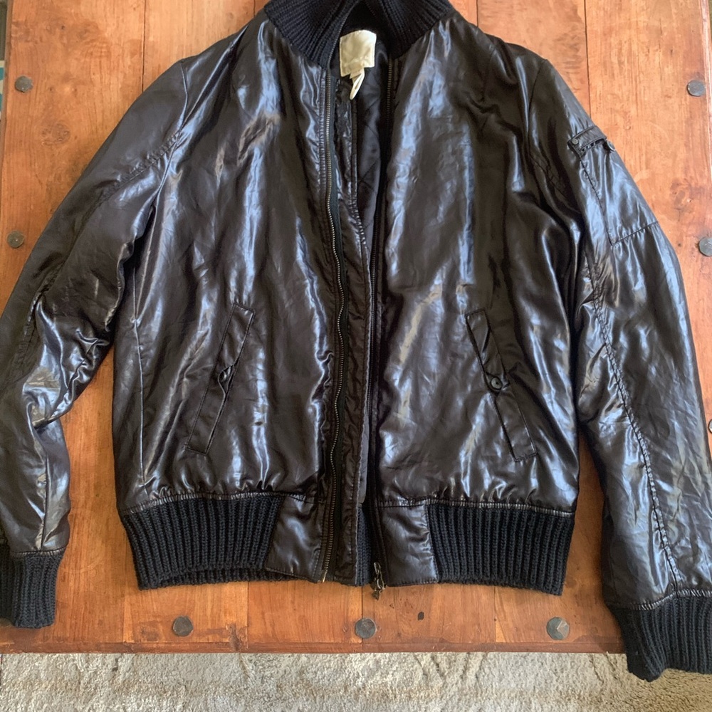 Worn once. Almost new black Diesel bomber jacket